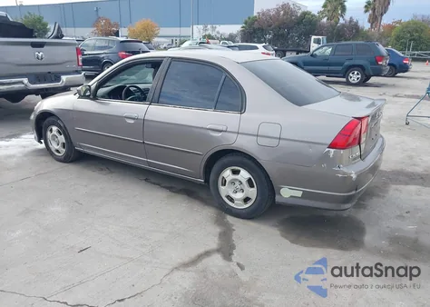 2005 Honda Civic Hybrid из США, поврежденный, VIN JHMES96695S010553